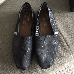 Toms Black Slip On